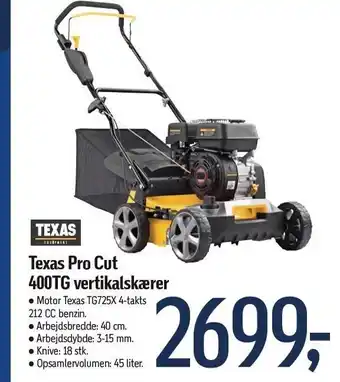 Føtex Texas pro cut 400tg vertikalskærer tilbud
