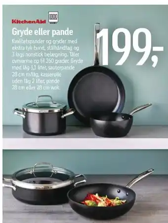 Kitchenaid gryde eller pande