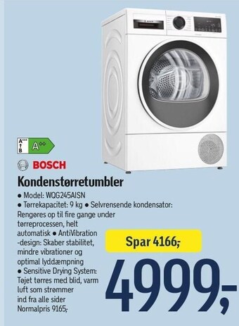 Føtex Bosch kondenstørretumbler tilbud