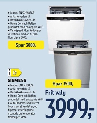 Føtex Siemens opvaskemaskine tilbud