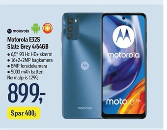 Motorola e32s slate grey 4/64gb