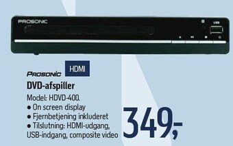 Føtex Prosonic dvd-afspiller tilbud