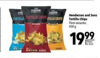 Henderson and sons tortella chips
