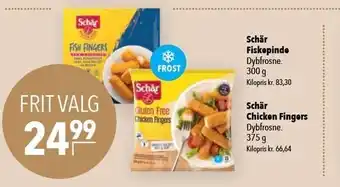 Citti Schär fiskepinde, schär chicken fingers tilbud