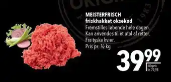 Citti Meisterfrisch friskhakket oksekød pr 1/2 kg tilbud