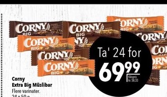 Citti Corny extra big müslibar tilbud