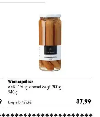 Wienerpølser 6 stk