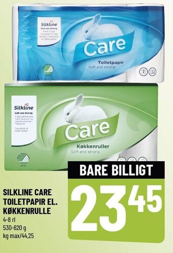 Silkline care toiletpapir el. køkkenrulle