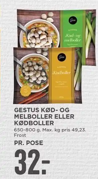 MENY Gestus kød- og melboller eller kødboller tilbud