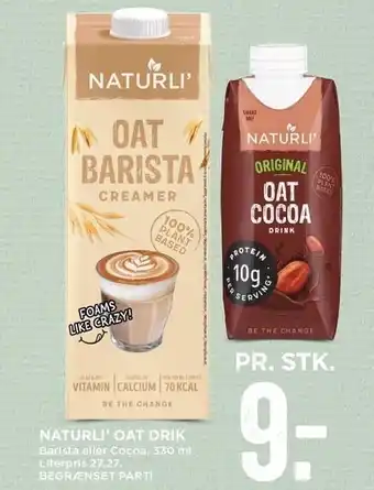 MENY Naturli' oat drik tilbud