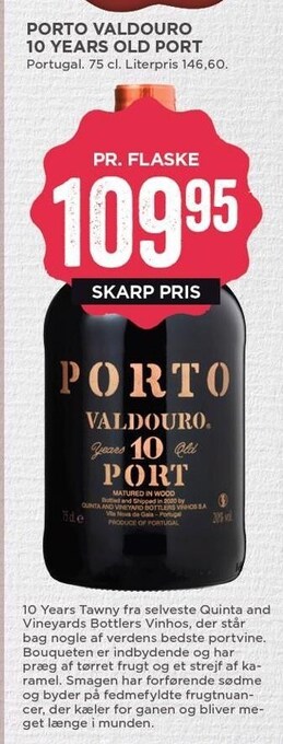 MENY Porto valdouro 10 years old port tilbud