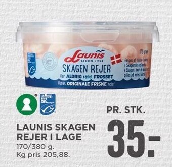 MENY Launis skagen rejer i lage tilbud