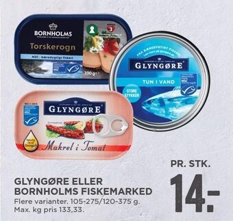 MENY Glyngøre eller bornholms fiskemarked tilbud