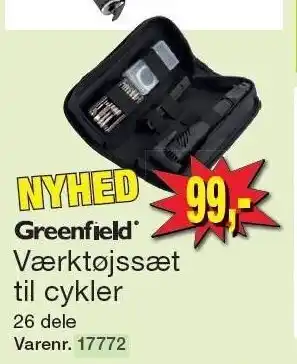 Harald Nyborg Greenfield værktøjssæt t. cykler tilbud