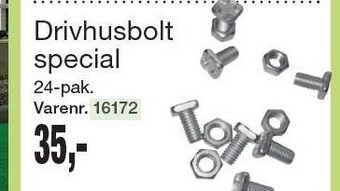 Harald Nyborg Drivhusbolt special tilbud