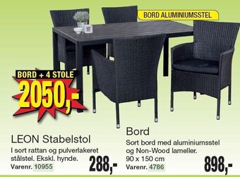 Harald Nyborg Leon stabelstol eller bord tilbud