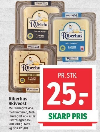 SPAR Riberhus skiveost tilbud