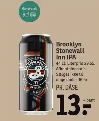 Brooklyn stonewall inn ipa