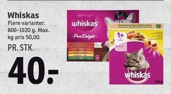 SPAR Whiskas tilbud