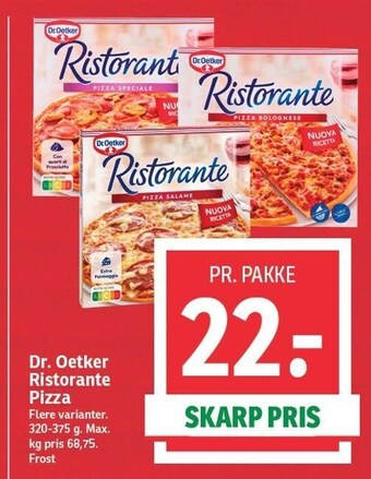 SPAR Dr. oetker ristorante pizza tilbud