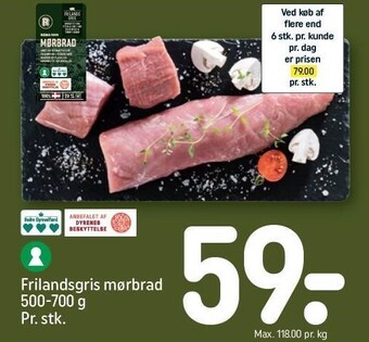 REMA 1000 Frilandsgris mørbrad tilbud