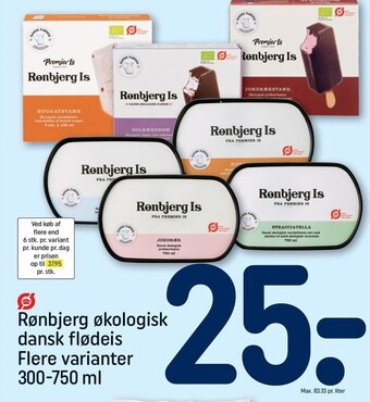 Rønbjerg økologisk dansk flødeis