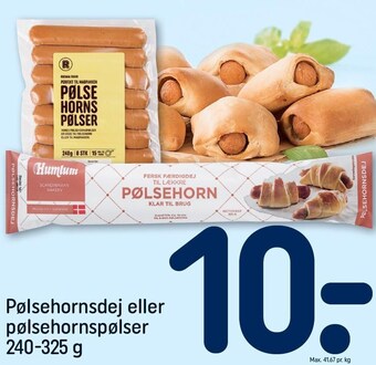 REMA 1000 Pølsehornsdej eller pølsehornspølser tilbud