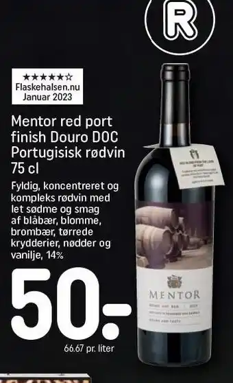 REMA 1000 Mentor red port finish douro doc portugisisk rødvin tilbud