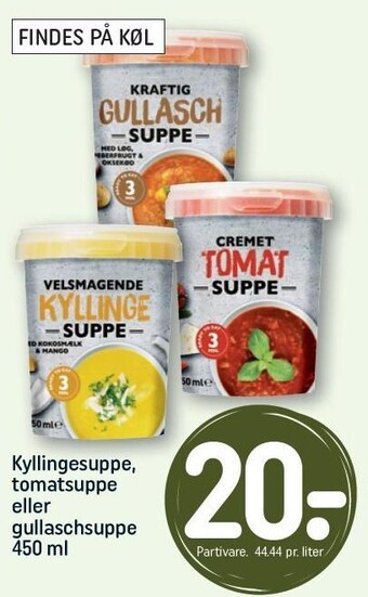 REMA 1000 Kyllingesuppe, tomatsuppe eller gullaschsuppe tilbud