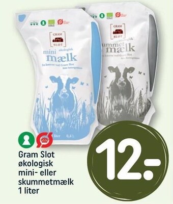 REMA 1000 Gram slot økologisk mini- eller skummetmælk tilbud