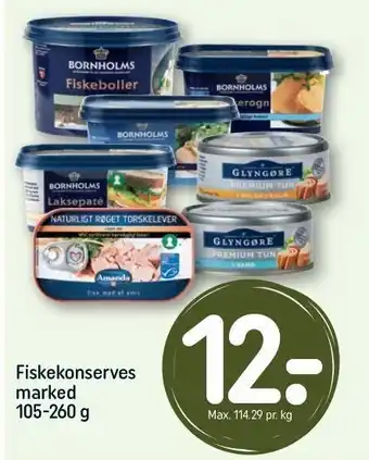 REMA 1000 Fiskekonserves marked tilbud