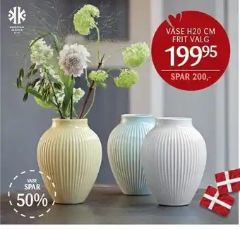 Kop & Kande Vase h20 cm tilbud