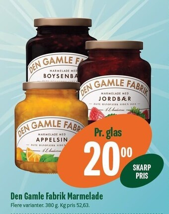 Min Købmand Den gamle fabrik marmelade tilbud