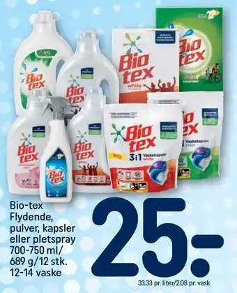 REMA 1000 Bio-tex, flydende, kapsler eller pletspray tilbud