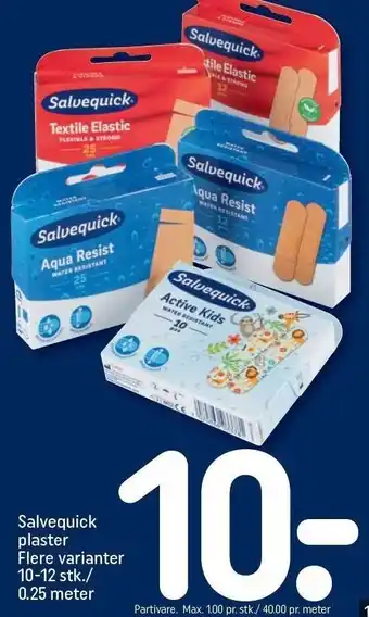 REMA 1000 Salvequick plaster tilbud