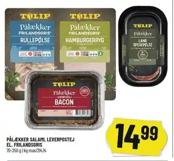 Løvbjerg Pålækker Salami, Leverpostej El. Frilandsgris 70-350g tilbud