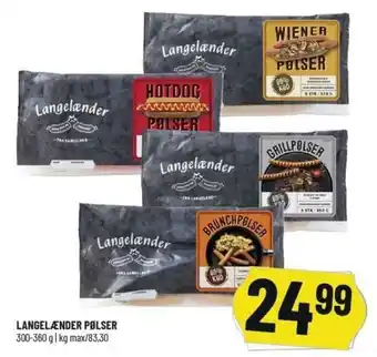 Løvbjerg Langelætænder Pølser 300-360g tilbud