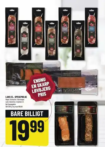 Løvbjerg Laks El. Spegepølse 100-250g tilbud