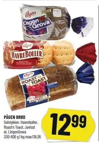 Løvbjerg Pågen Brød 330-800g tilbud