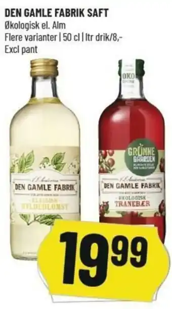 Løvbjerg Den Gamle Fabrik Saft 50 cl tilbud