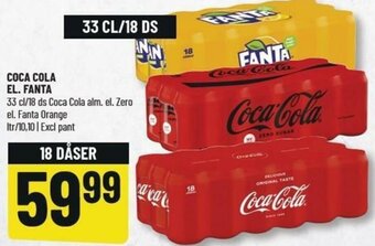 Løvbjerg Coca Cola El. Fanta 33cl tilbud