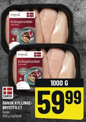 Løvbjerg Dansk Kyllinge-Brystfilet 1000g tilbud