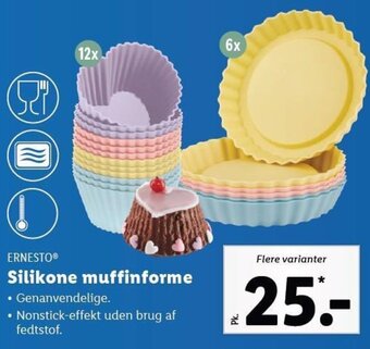 Lidl Silikone muffinforme tilbud