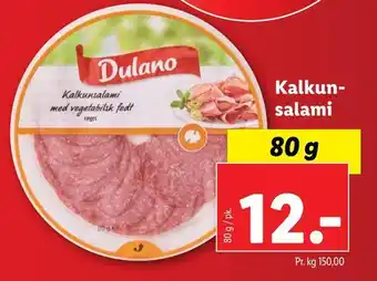 Lidl Kalkunsalami tilbud