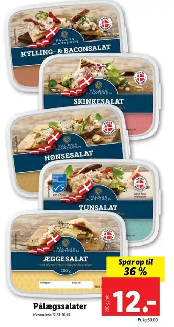 Lidl Pålægssalater tilbud