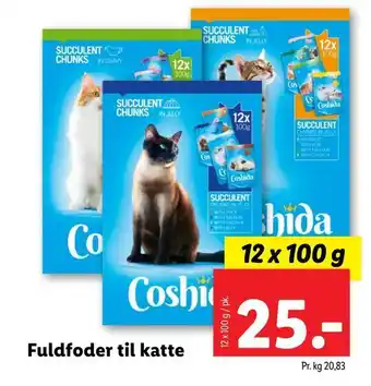 Lidl Fuldfoder til katte tilbud