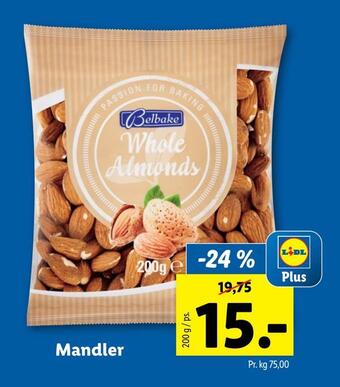 Lidl Mandler tilbud