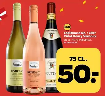 Netto Løgismose no. 1 eller vidal fleury ventoux tilbud