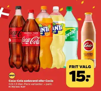 Netto Coca-cola sodavand eller cocio tilbud