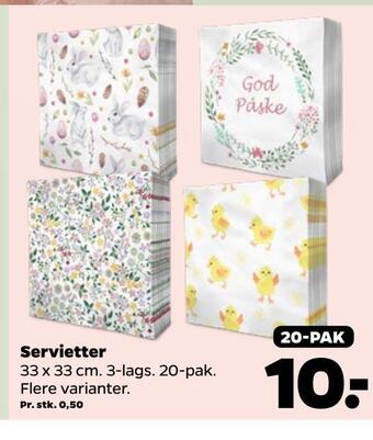 Netto Servietter tilbud